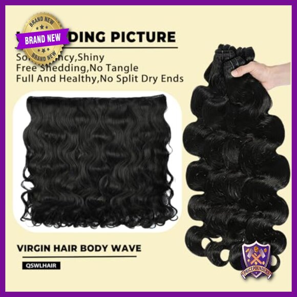 14A Brazilian Virgin Human Hair Extensions 4 Bundles Body Wave 24 Inch main image 3